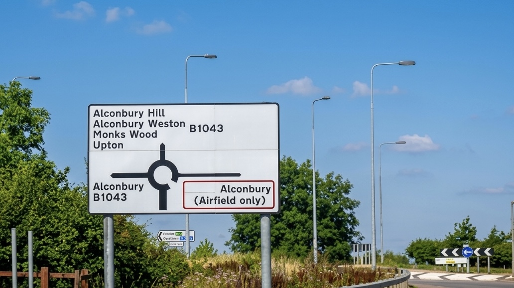 Alconbury village and Alconbury Weald in Cambridgeshire