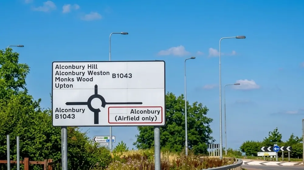Alconbury village and Alconbury Weald in Cambridgeshire