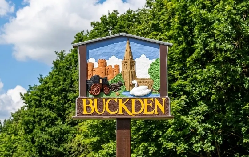 Historic Buckden Towers in the Cambridgeshire village of Buckden