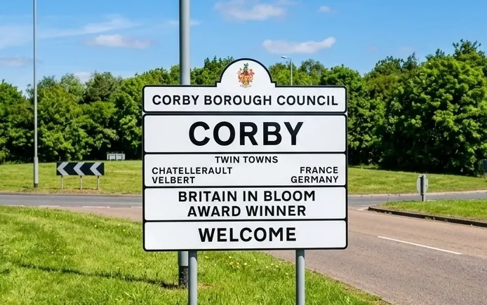 The Northamptonshire steel town of Corby
