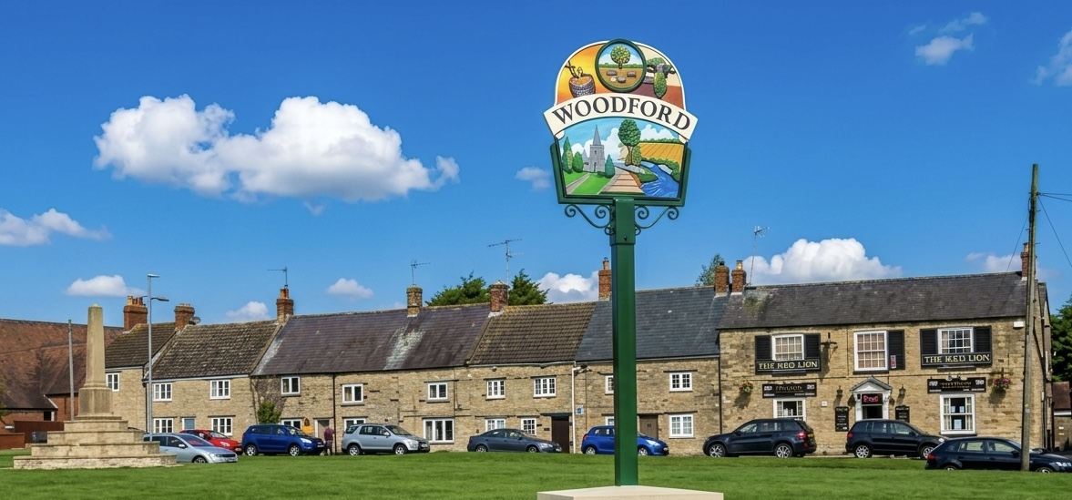 The Nene valley village of Woodford in Northamptonshire