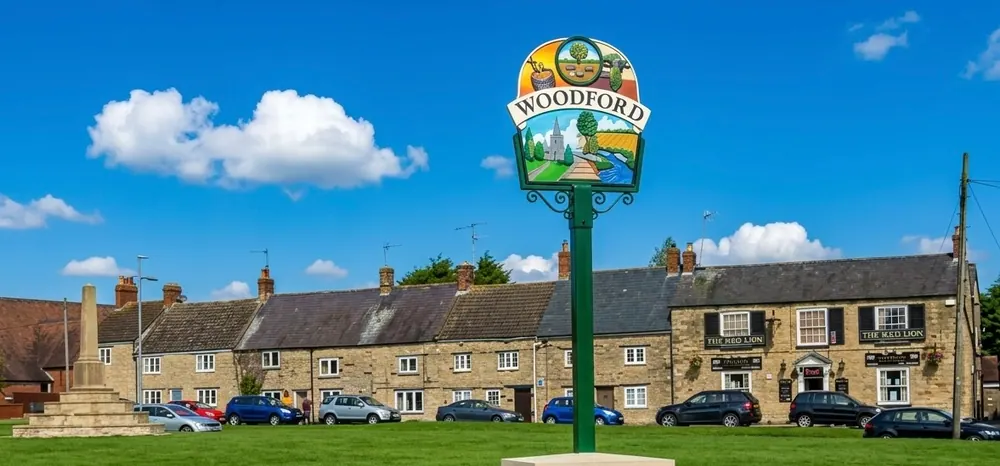 The Nene valley village of Woodford in Northamptonshire